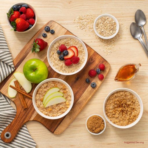 【Flash Sale + Free Shipping】QUAKER Maple & Brown Sugar Family Pack Instant Oatmeal (18 Packets x 43 g)+Apples & Cinnamon Family Pack Instant Oatmeal (18 Packets x 33 g)+Gluten-Free Quick Oats, 511 g - Image 11