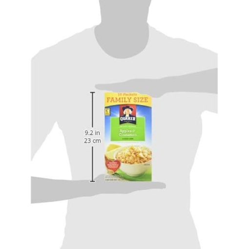 【Flash Sale + Free Shipping】QUAKER Maple & Brown Sugar Family Pack Instant Oatmeal (18 Packets x 43 g)+Apples & Cinnamon Family Pack Instant Oatmeal (18 Packets x 33 g)+Gluten-Free Quick Oats, 511 g - Image 13