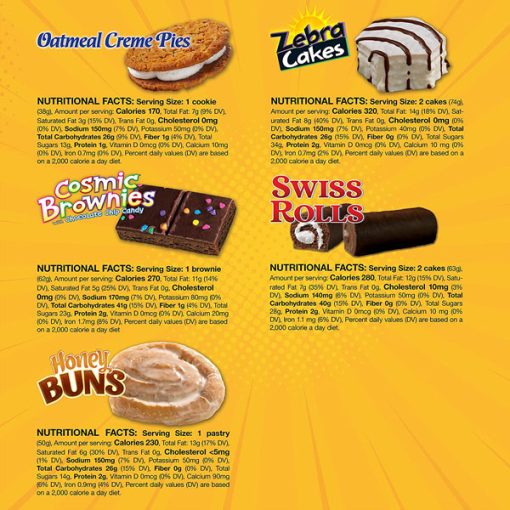 【Flash Sale + Free Shipping】Little Debbie Variety Pack, Zebra Cakes, Cosmic Brownies, Honey Buns, Oatmeal Creme Pies, and Swiss Rolls (1 Box Each) - Image 6