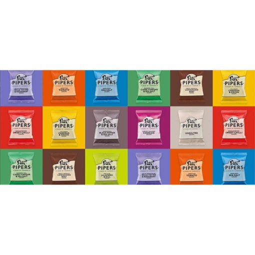 【2025 Flash Sales+ Free Shipping】Pipers Crisps Mixed Variety Snack Box (24 x 40g Pack) – Salted, Salt & Vinegar, Cheese & Onion, Sweet Chilli, Black Pepper, Jalapeño - Image 2