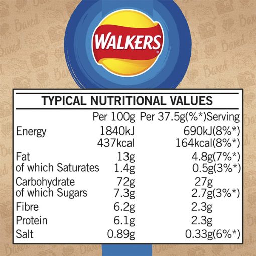 【2025 Flash Sales+ Free Shipping】Walkers 37.5 g Baked Cheese and Onion Potato Crisps Box – 50 Percent Less Fat Suitable for Vegetarians – Case of 32 Bags - Image 5