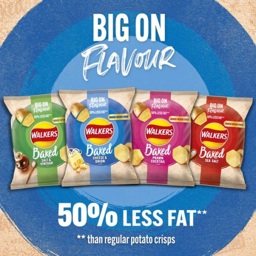 【2025 Flash Sales+ Free Shipping】Walkers 37.5 g Baked Cheese and Onion Potato Crisps Box – 50 Percent Less Fat Suitable for Vegetarians – Case of 32 Bags - Image 7