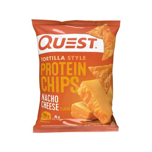 【2023 Flash Sale + Free Shipping】Quest 1.1 Ounce Nacho Cheese Nutrition Tortilla Style Protein Chips - Pack of 12