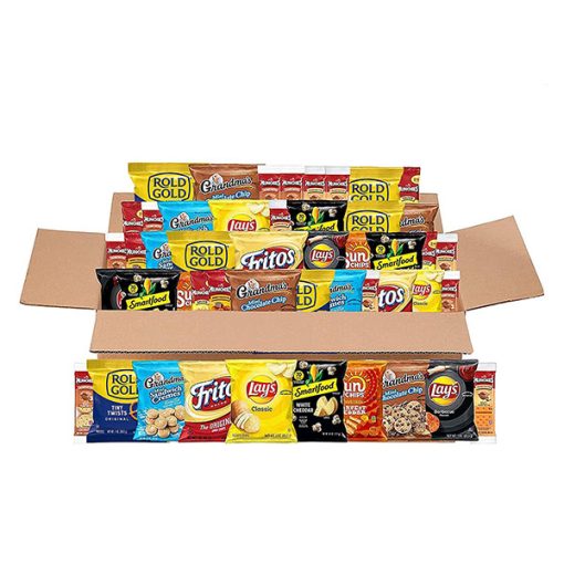 【Flash Sale + Free Shipping】Frito-Lay 50 Count Sweet & Salty Snacks Variety Box - Mix of Cookies, Crackers, Chips & Nuts and More