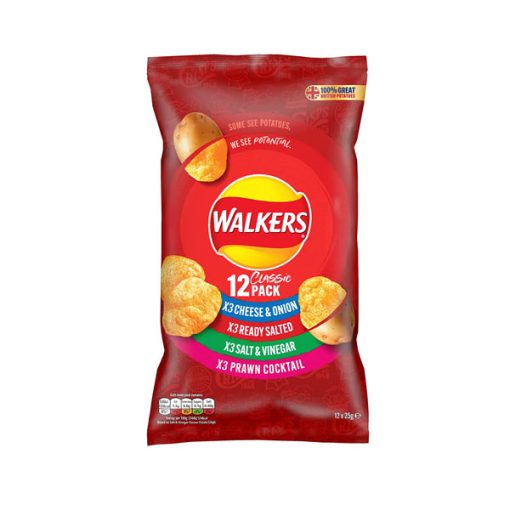 【2025 Flash Sales+ Free Shipping】Walkers Classic Variety Crisps Box (60 Single Bags) - Image 2