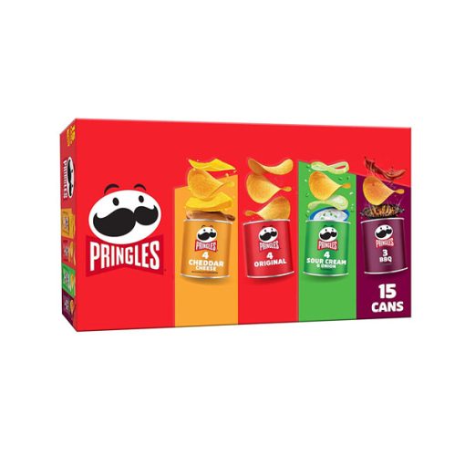 【2025 Flash Sales+ Free Shipping】Pringles 20.6oz Box 15 Cans Potato Crisps Chips
