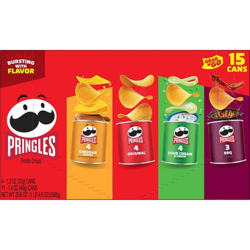 【2025 Flash Sales+ Free Shipping】Pringles 20.6oz Box 15 Cans Potato Crisps Chips - Image 6