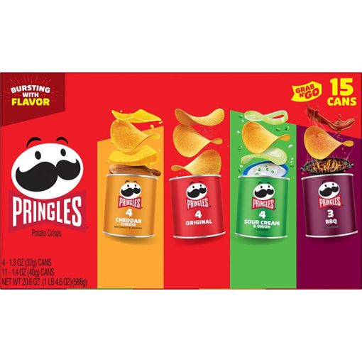 【2025 Flash Sales+ Free Shipping】Pringles 20.6oz Box 15 Cans Potato Crisps Chips - Image 7