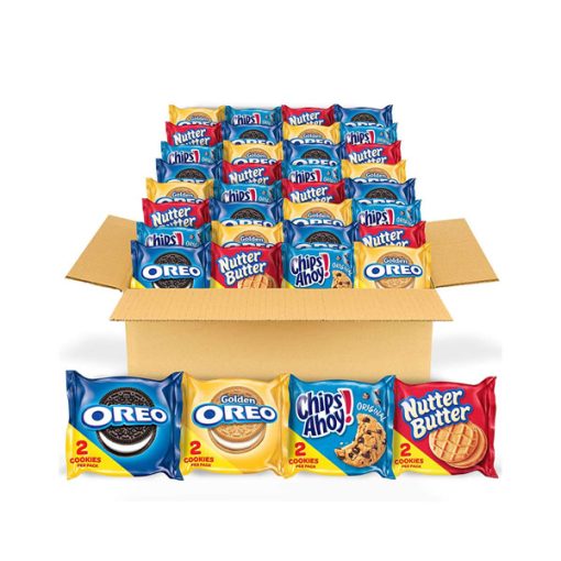 【2025 Flash Sales+ Free Shipping】OREO Original 56 Count Cookie Snack Packs - OREO Golden - CHIPS AHOY! - Nutter Butter Cookie Snacks Variety Pack - 2 Cookies Per Pack