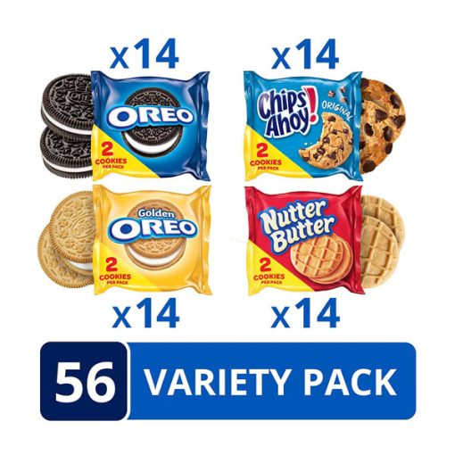 【2025 Flash Sales+ Free Shipping】OREO Original 56 Count Cookie Snack Packs - OREO Golden - CHIPS AHOY! - Nutter Butter Cookie Snacks Variety Pack - 2 Cookies Per Pack - Image 2