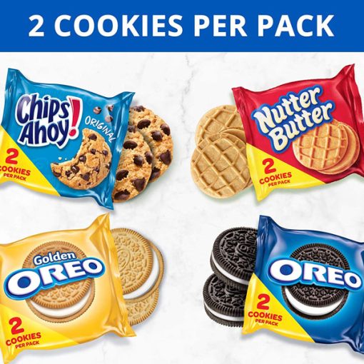 【2025 Flash Sales+ Free Shipping】OREO Original 56 Count Cookie Snack Packs - OREO Golden - CHIPS AHOY! - Nutter Butter Cookie Snacks Variety Pack - 2 Cookies Per Pack - Image 3