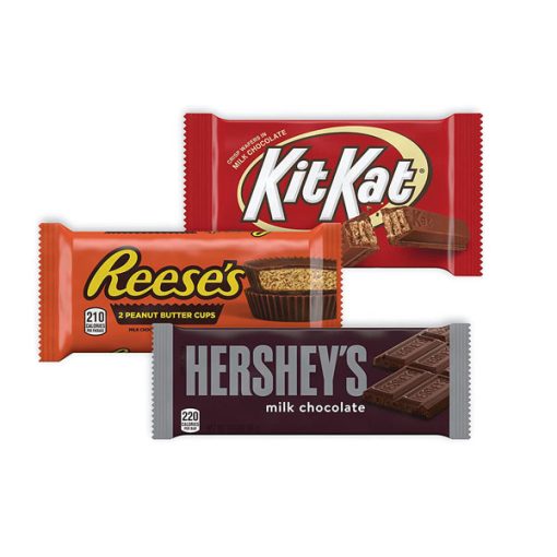 【2025 Flash Sales+ Free Shipping】REESE'S, HERSHEY'S and KIT KAT 18 Count 27.3 oz Full Size Milk Chocolate Assortment Variety Pack - Image 3