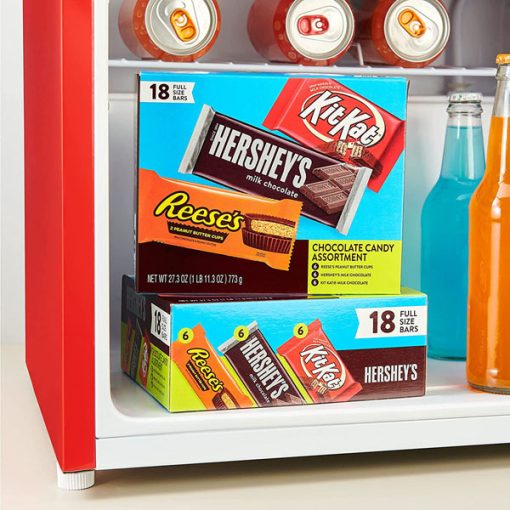 【2025 Flash Sales+ Free Shipping】REESE'S, HERSHEY'S and KIT KAT 18 Count 27.3 oz Full Size Milk Chocolate Assortment Variety Pack - Image 4