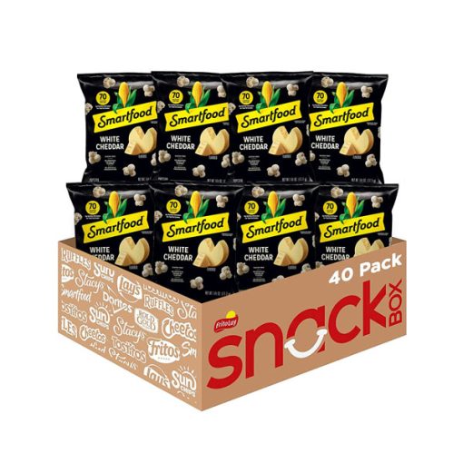 【2025 Flash Sales+ Free Shipping】Smartfood 40 Pack 0.625 Ounce White Cheddar Flavored Popcorn