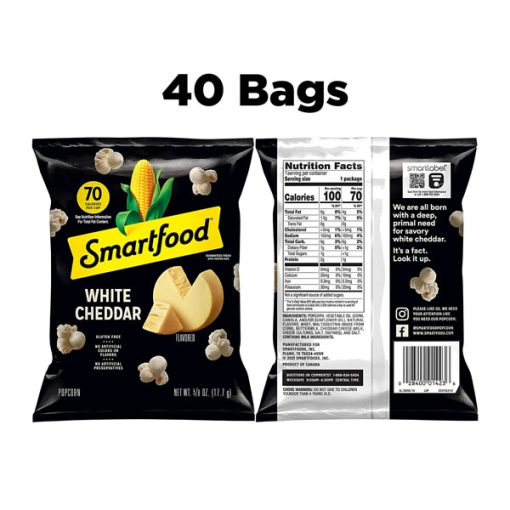 【2025 Flash Sales+ Free Shipping】Smartfood 40 Pack 0.625 Ounce White Cheddar Flavored Popcorn - Image 2