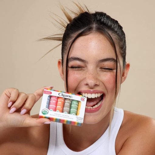 【Flash Sale + Free Shipping】Cliganic USDA 100% Natural Moisturizer Organic Lip Balm Stocking Stuffer Gift Set - 6 Flavors - Image 5
