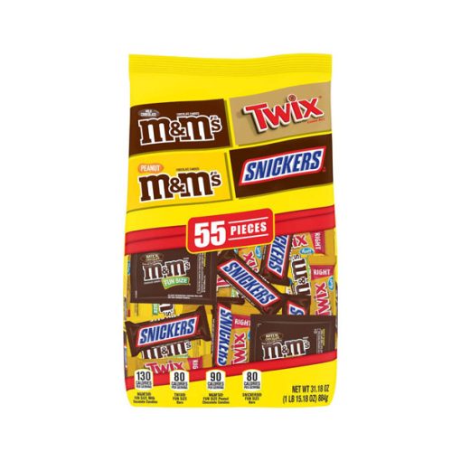 【2025 Flash Sales+ Free Shipping】SNICKERS, M&M'S & TWIX 31.18-Ounce 55 Piece Bag Fun Size Chocolate Candy Variety Mix