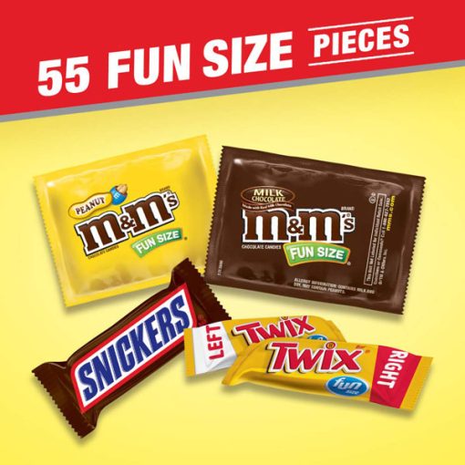【2025 Flash Sales+ Free Shipping】SNICKERS, M&M'S & TWIX 31.18-Ounce 55 Piece Bag Fun Size Chocolate Candy Variety Mix - Image 2