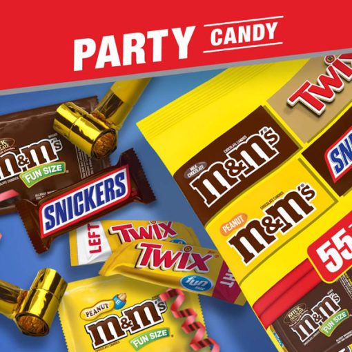 【2025 Flash Sales+ Free Shipping】SNICKERS, M&M'S & TWIX 31.18-Ounce 55 Piece Bag Fun Size Chocolate Candy Variety Mix - Image 3