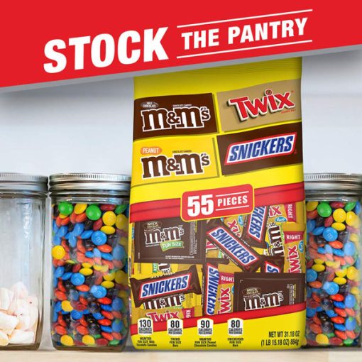 【2025 Flash Sales+ Free Shipping】SNICKERS, M&M'S & TWIX 31.18-Ounce 55 Piece Bag Fun Size Chocolate Candy Variety Mix - Image 5