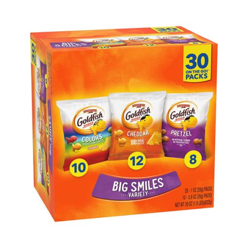 【2025 Flash Sales+ Free Shipping】Goldfish 30 Count Cheddar Crackers Big Smiles Variety Pack - Image 7