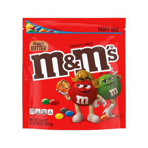 【2025 Flash Sales+ Free Shipping】M&M'S 34-Ounce Peanut Butter Chocolate Candy Party Bag