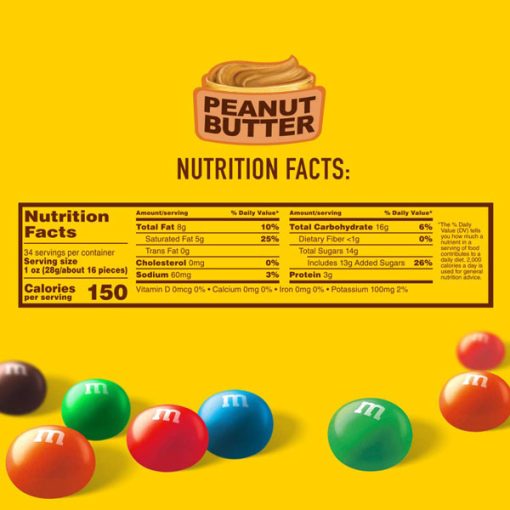 【2025 Flash Sales+ Free Shipping】M&M'S 34-Ounce Peanut Butter Chocolate Candy Party Bag - Image 6