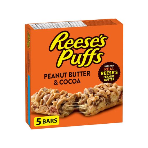 【2025 Flash Sales+ Free Shipping】Reese 120g/ 4.2oz Puffs Treats Peanut Butter & Cocoa Cereal Bars
