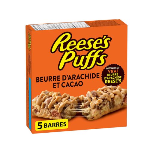 【2025 Flash Sales+ Free Shipping】Reese 120g/ 4.2oz Puffs Treats Peanut Butter & Cocoa Cereal Bars - Image 2