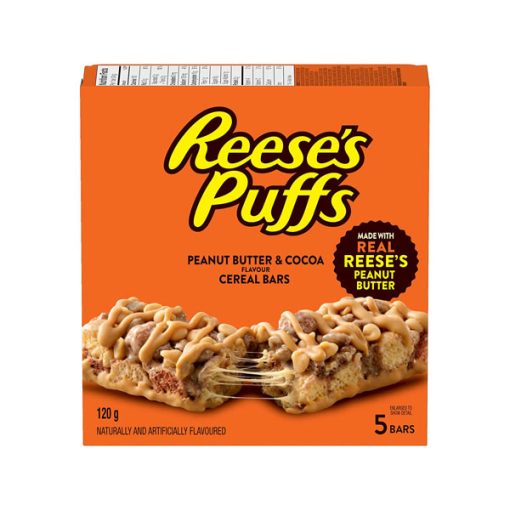 【2025 Flash Sales+ Free Shipping】Reese 120g/ 4.2oz Puffs Treats Peanut Butter & Cocoa Cereal Bars - Image 6