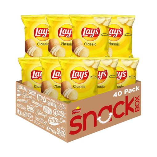 【2025 Flash Sales+ Free Shipping】Lay's Classic Potato Chips, 1 oz (Pack of 40)