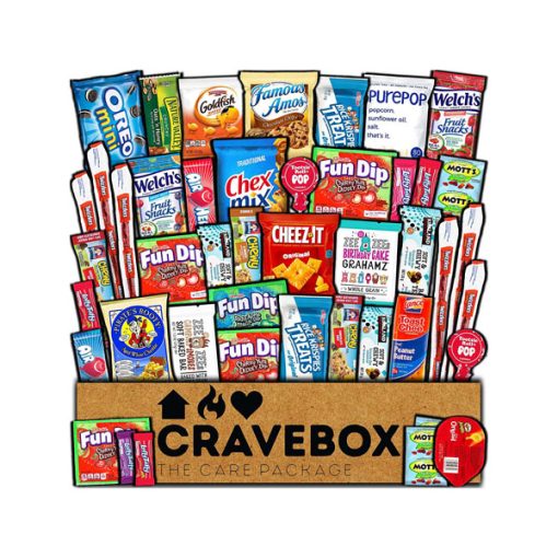 【2025 Flash Sales+ Free Shipping】CRAVEBOX Classic 45 Count Valentines Day Snack Box Care Package Variety Pack
