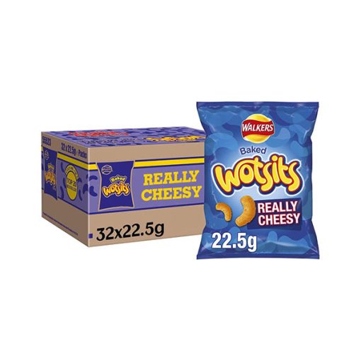【2025 Flash Sales+ Free Shipping】Walkers Crisps Wotsits 22.5g Really Cheesy Snacks - Case of 32
