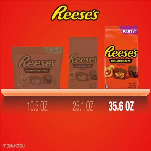 【2025 Flash Sales+ Free Shipping】REESE'S 35.6 oz Miniatures Milk Chocolate and Peanut Butter Party Pack - Image 6