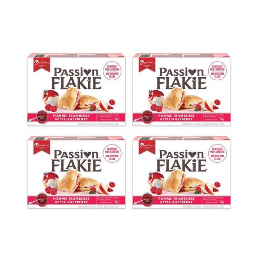 【Flash Sale + Free Shipping】4-Pack Vachon Passion Flakie Pastries Apple Raspberry 305g/10.8oz