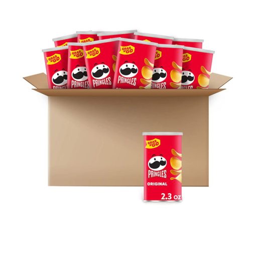 【2025 Flash Sales+ Free Shipping】Pringles Original 12 Cans 2.3 oz Potato Crisps Chips