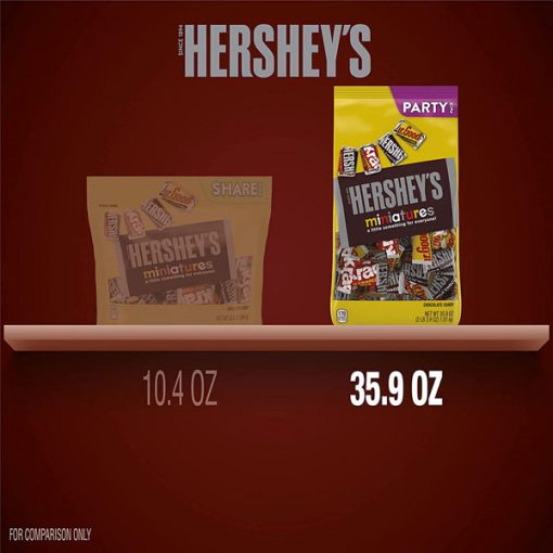 【2025 Flash Sales+ Free Shipping】HERSHEY'S 35.9 oz Miniatures Assorted Chocolate Snack Party Pack - Image 6