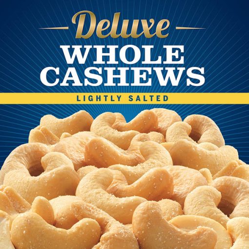 【2025 Flash Sales+ Free Shipping】PLANTERS 1.14 Pound Resealable Canister Deluxe Lightly Salted Whole Cashews - Pack of 1 - Image 2