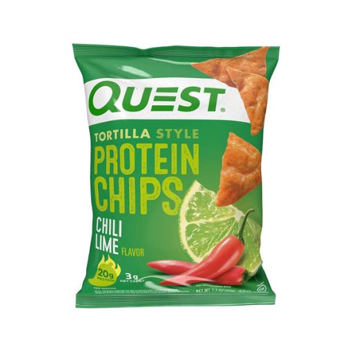 【2025 Flash Sales+ Free Shipping】Quest 1.1 Ounce Nutrition Chili Lime Tortilla Style Protein Chips - Pack of 12