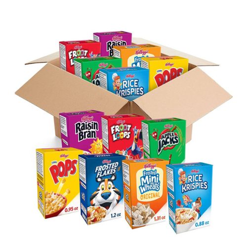 【Flash Sale + Free Shipping】Kellogg's 48 Boxes Bulk Pantry Staples Cold Breakfast Cereal