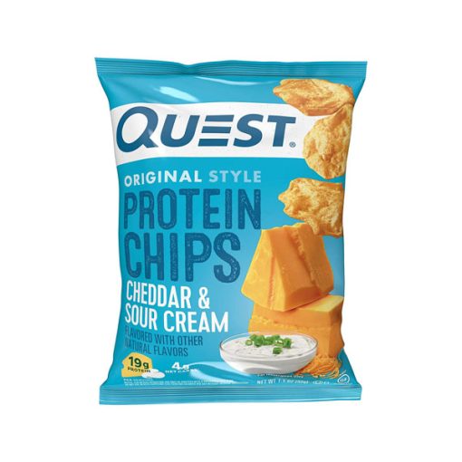 【2025 Flash Sales+ Free Shipping】Quest 1.1 Ounce Nutrition Cheddar & Sour Cream High Protein Protein Chips - Pack of 12