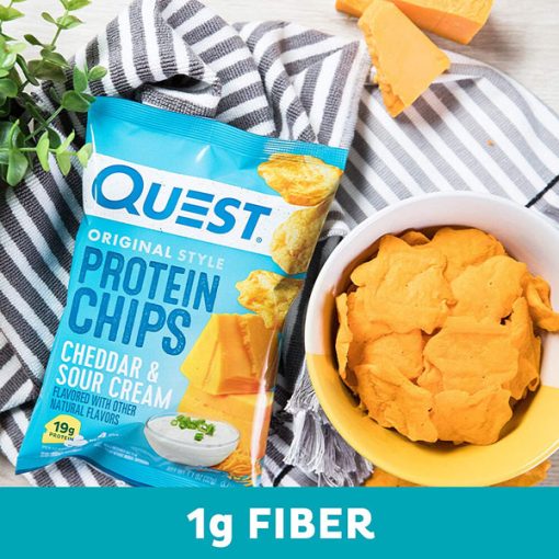 【2025 Flash Sales+ Free Shipping】Quest 1.1 Ounce Nutrition Cheddar & Sour Cream High Protein Protein Chips - Pack of 12 - Image 4