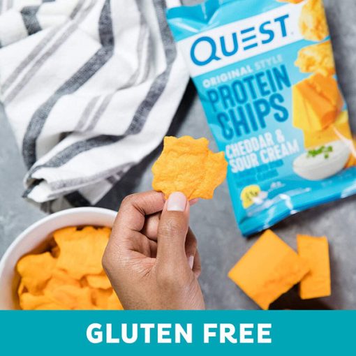 【2025 Flash Sales+ Free Shipping】Quest 1.1 Ounce Nutrition Cheddar & Sour Cream High Protein Protein Chips - Pack of 12 - Image 5
