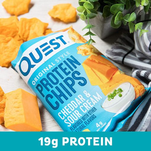 【2025 Flash Sales+ Free Shipping】Quest 1.1 Ounce Nutrition Cheddar & Sour Cream High Protein Protein Chips - Pack of 12 - Image 6