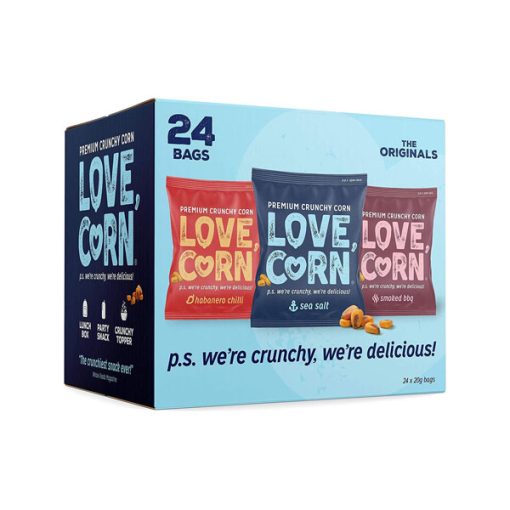 【2025 Flash Sales+ Free Shipping】LOVE CORN - 20g x 24 Bags Multipack Premium Crunchy Corn