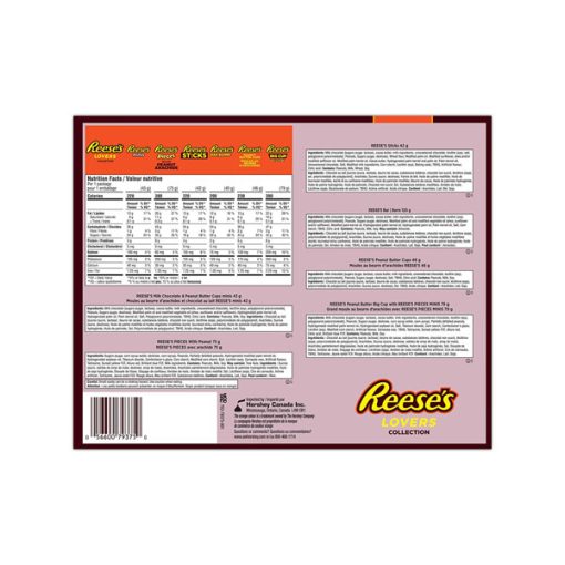 【2025 Flash Sales+ Free Shipping】REESE'S 567g Lovers Chocolate Peanut Butter Assorted Candy Gift Box -  8 Assorted Bars - Image 3
