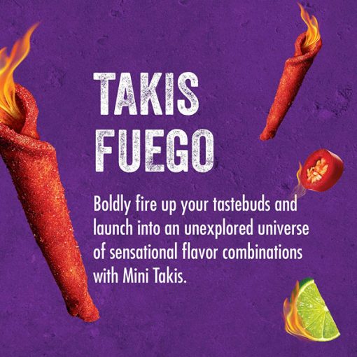 【2025 Flash Sales+ Free Shipping】Takis 30.75 Ounces 25 Individual Snack Packs Hot Chili Pepper and Lime Artificially Flavored Mini Fuego Rolled Tortilla Chips - 1.23 Ounces Each - Image 3