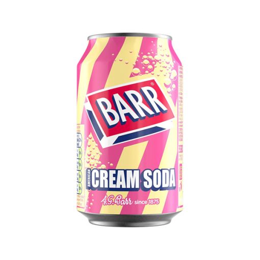 【2025 Flash Sales+ Free Shipping】BARR American Cream Low Sugar Soda - 24 pack 330 ml Fizzy Drink Cans - Image 3
