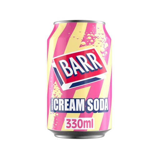 【2025 Flash Sales+ Free Shipping】BARR American Cream Low Sugar Soda - 24 pack 330 ml Fizzy Drink Cans - Image 4