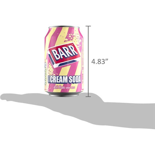 【2025 Flash Sales+ Free Shipping】BARR American Cream Low Sugar Soda - 24 pack 330 ml Fizzy Drink Cans - Image 5